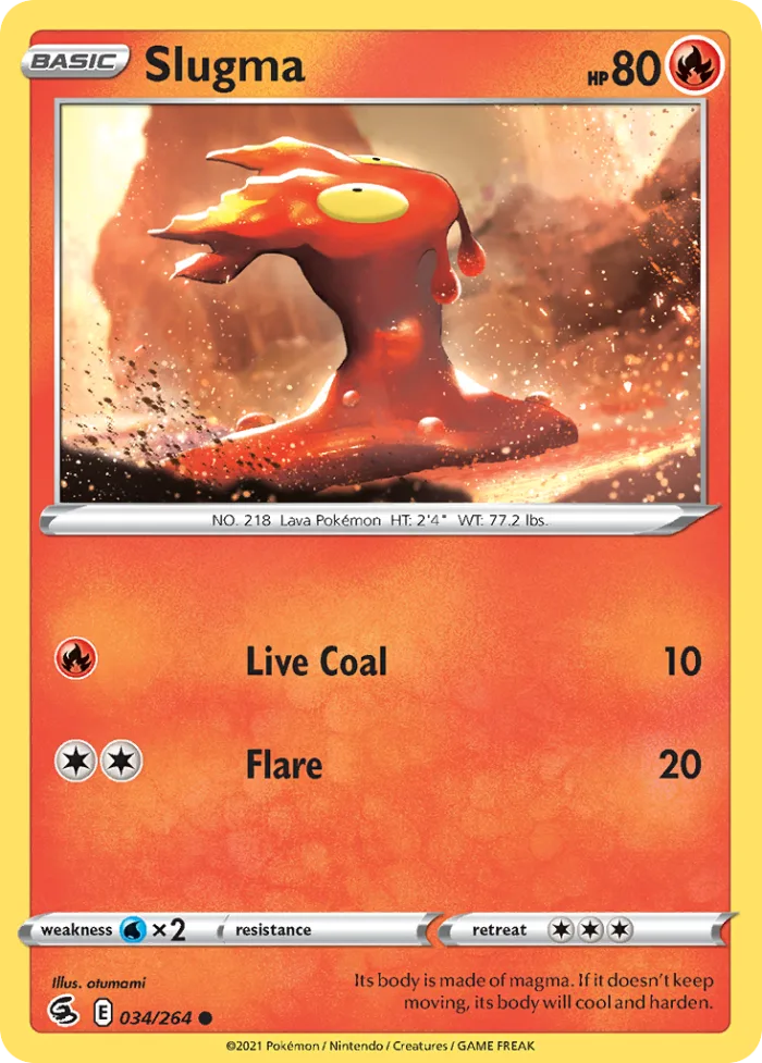 Slugma #34 Fusion Strike Pokemon card
