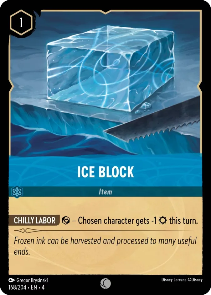 Ice Block #168 Ursula's Return Disney Lorcana card