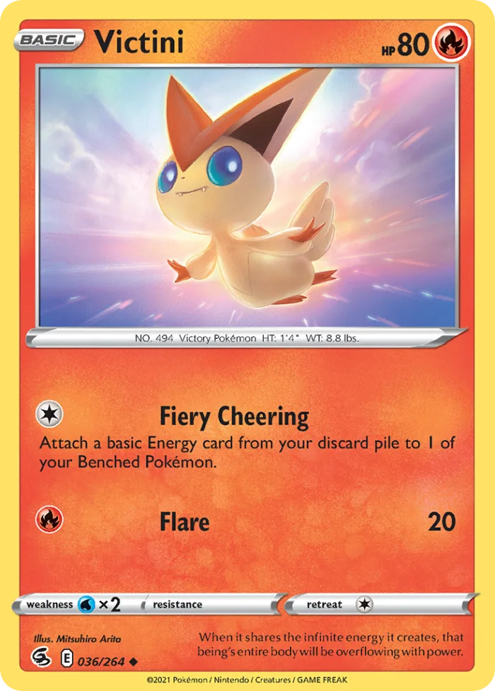 Victini #36 Fusion Strike Pokemon card