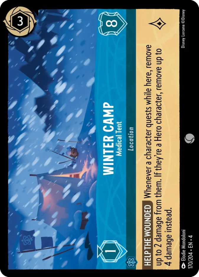 Winter Camp #170 Ursula's Return Disney Lorcana card
