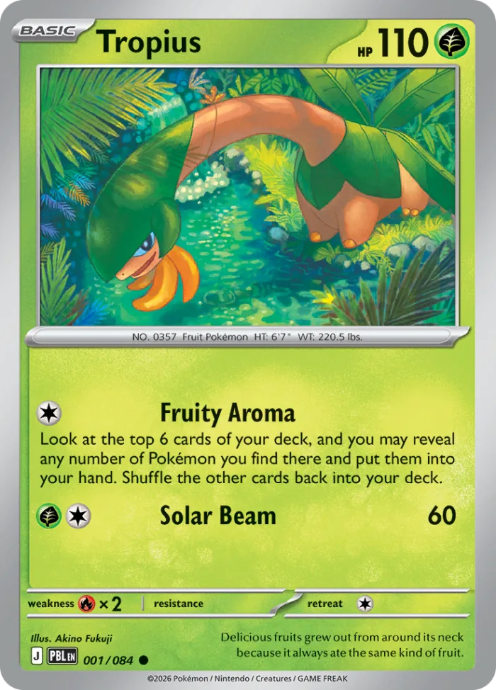 Tropius #1 Pitch Black Pokemon card