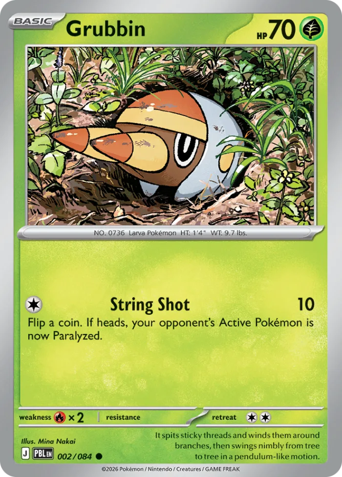 Grubbin #2 Pitch Black Pokemon card
