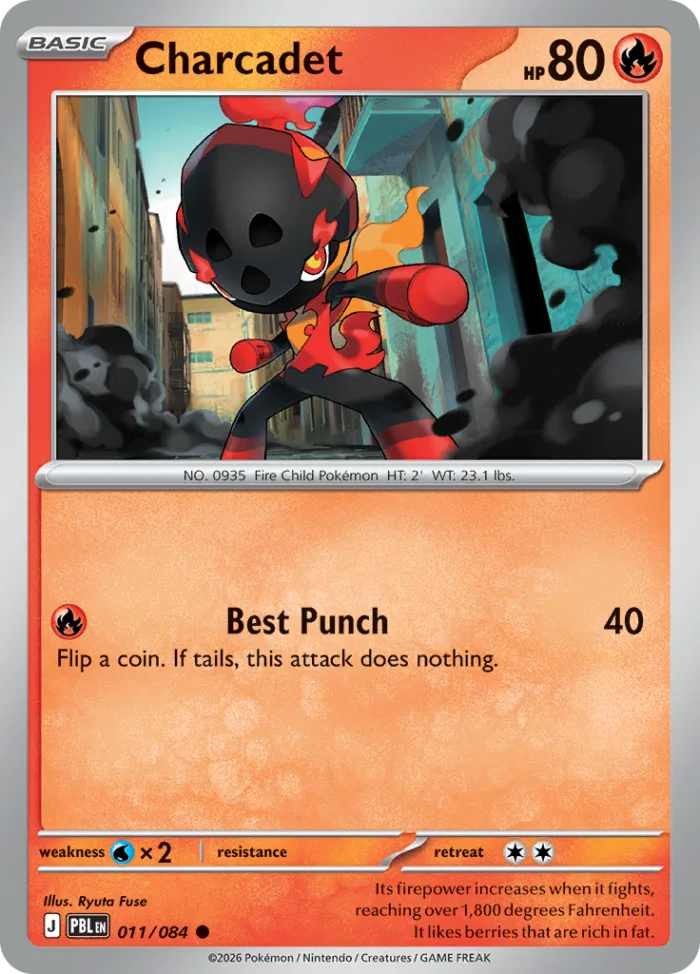 Charcadet #11 Pitch Black Pokemon card