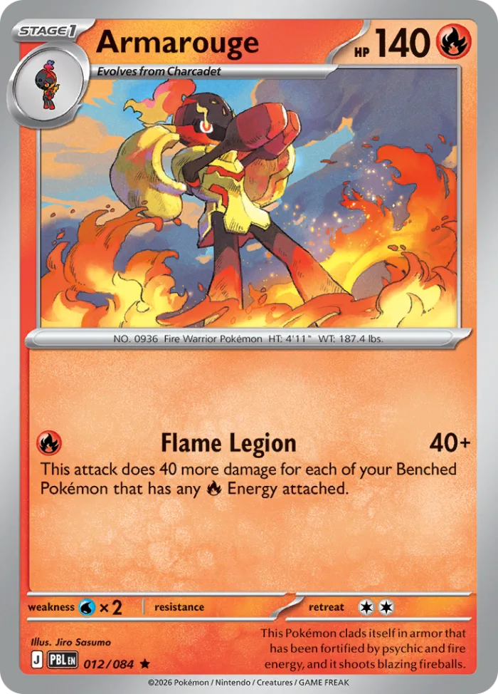 Armarouge #12 Pitch Black Pokemon card