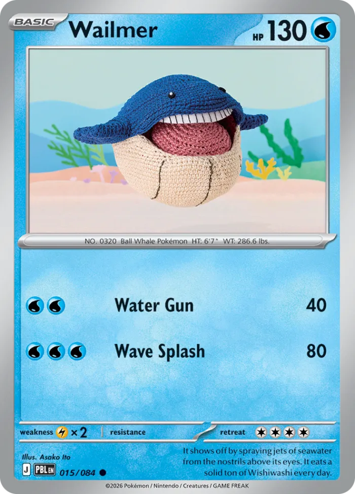 Wailmer #15 Pitch Black Pokemon card