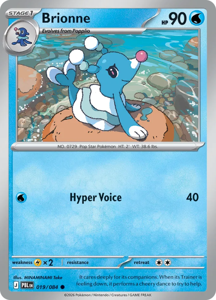 Brionne #19 Pitch Black Pokemon card