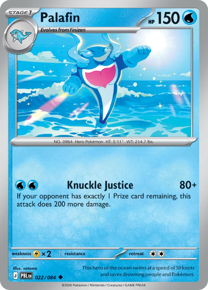 Palafin #22 Pitch Black Pokemon card