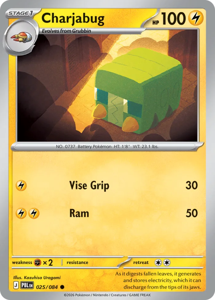 Charjabug #25 Pitch Black Pokemon card