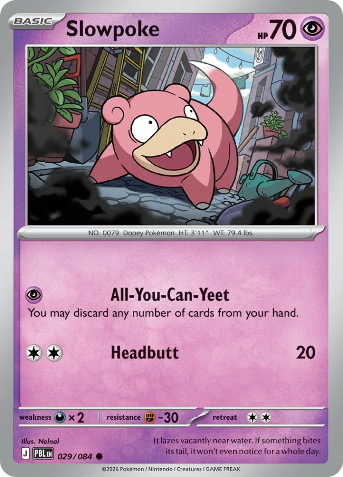 Slowpoke #29 Pitch Black Pokemon card