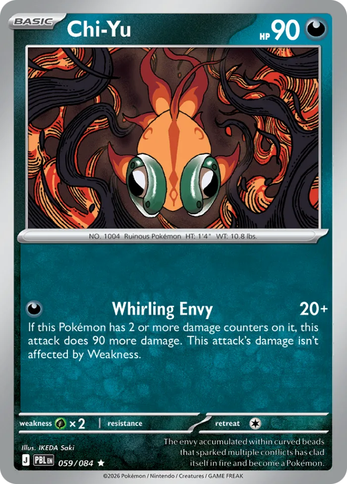 Chi-Yu #59 Pitch Black Pokemon card
