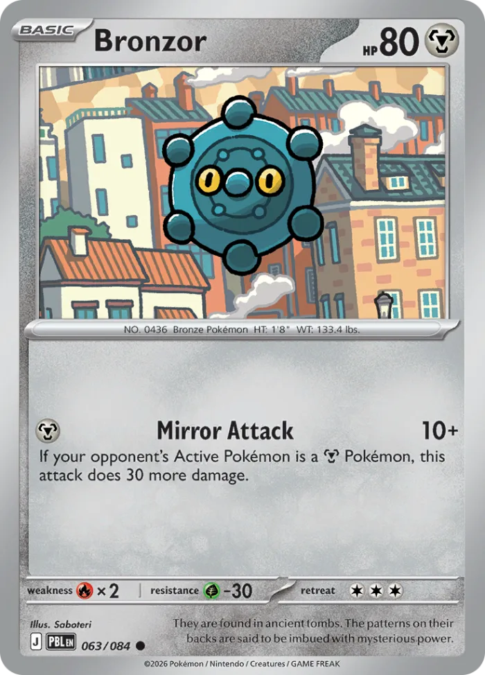 Bronzor #63 Pitch Black Pokemon card