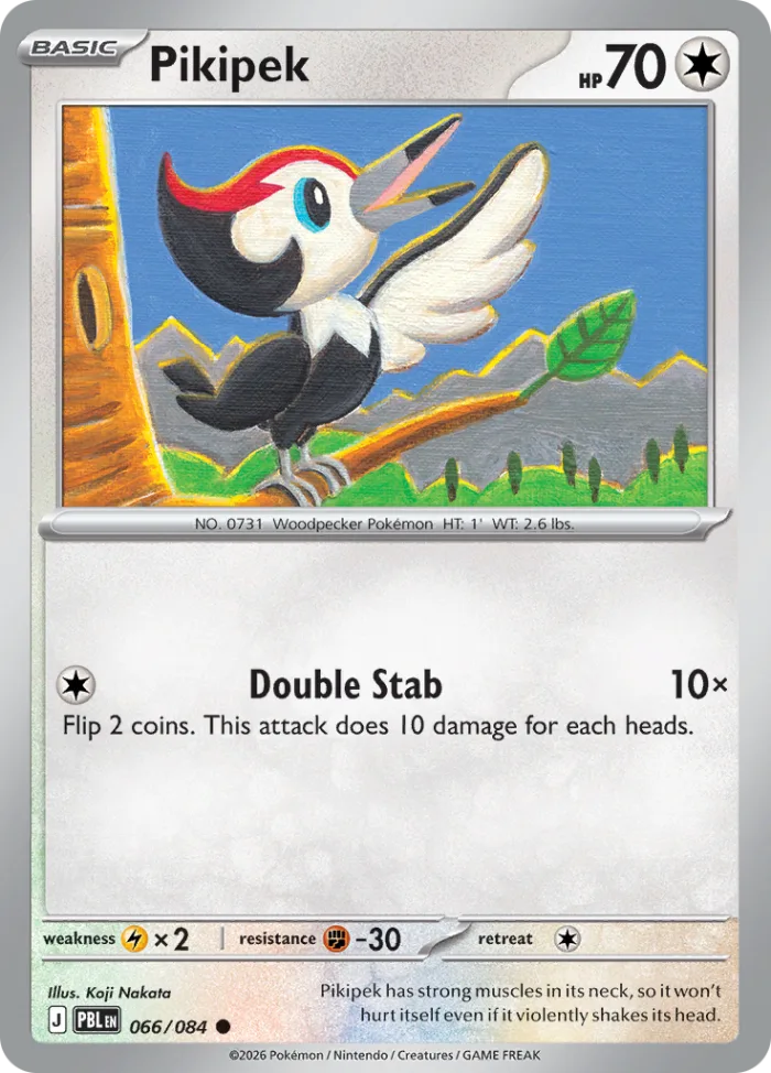 Pikipek #66 Pitch Black Pokemon card