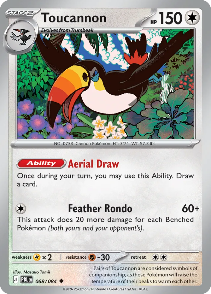 Toucannon #68 Pitch Black Pokemon card