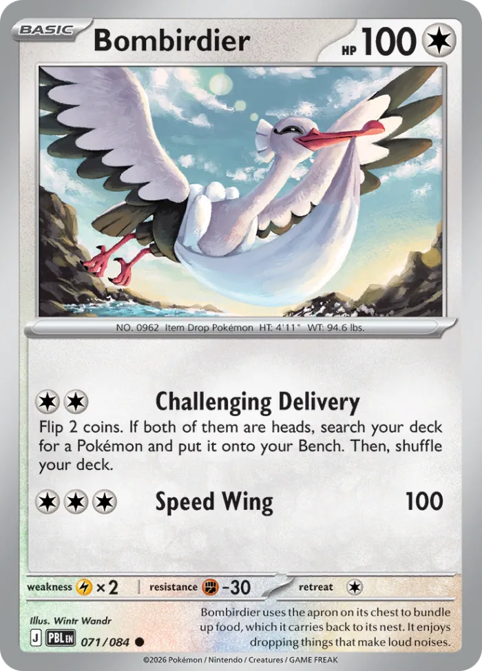 Bombirdier #71 Pitch Black Pokemon card