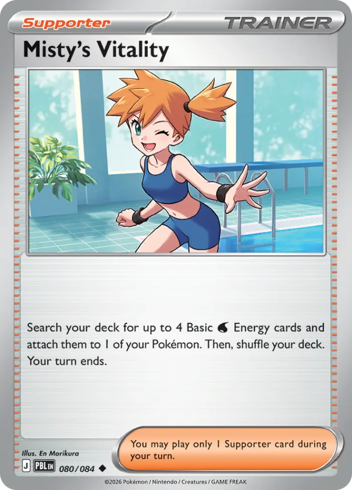 Misty's Vitality #80 Pitch Black Pokemon card