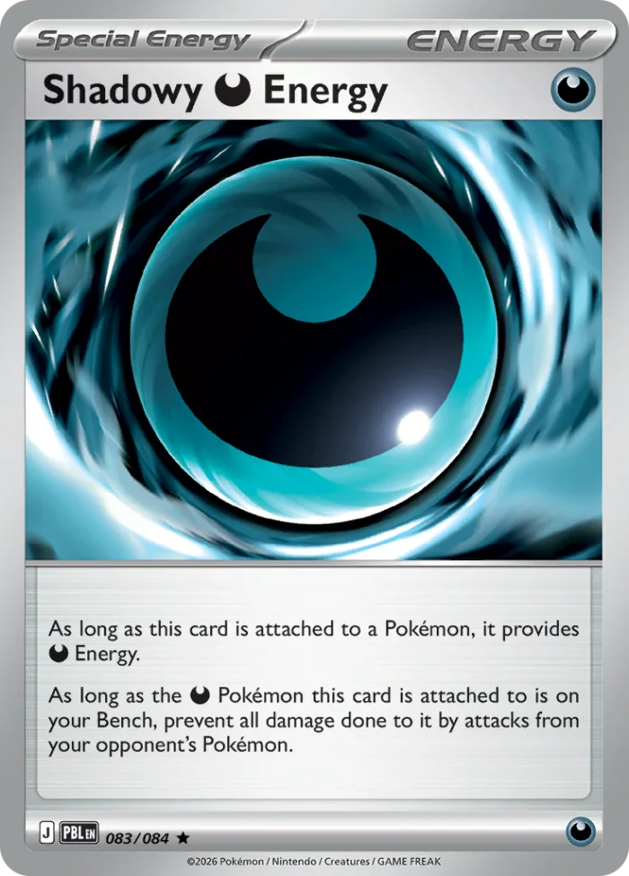 Shadowy [D] Energy #83 Pitch Black Pokemon card
