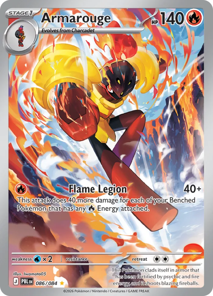 Armarouge #86 Pitch Black Pokemon card