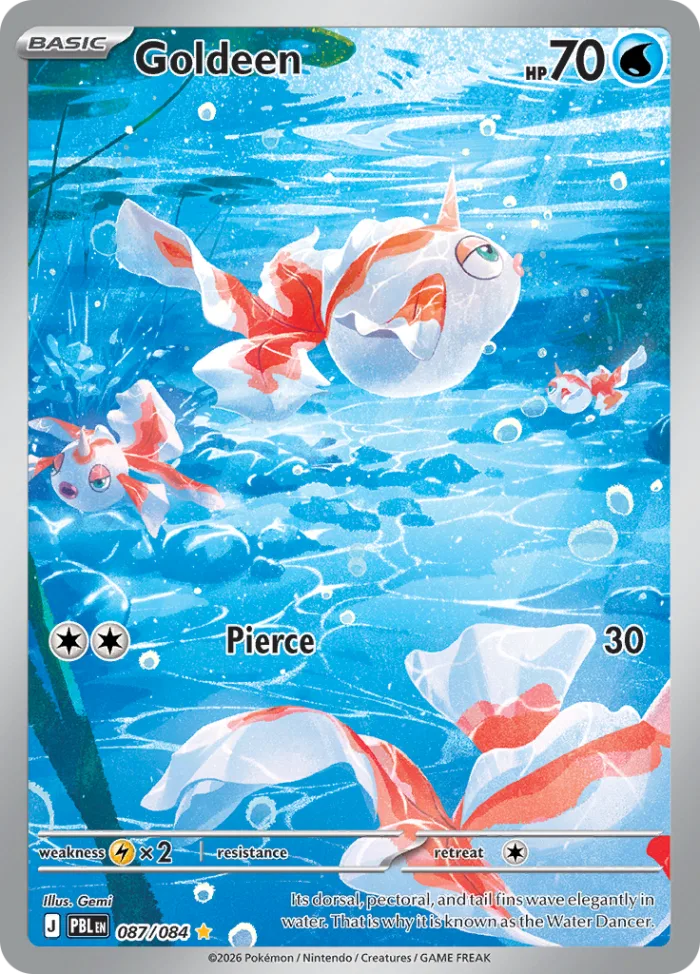 Goldeen #87 Pitch Black Pokemon card