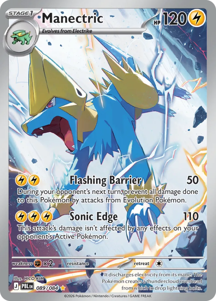 Manectric #89 Pitch Black Pokemon card