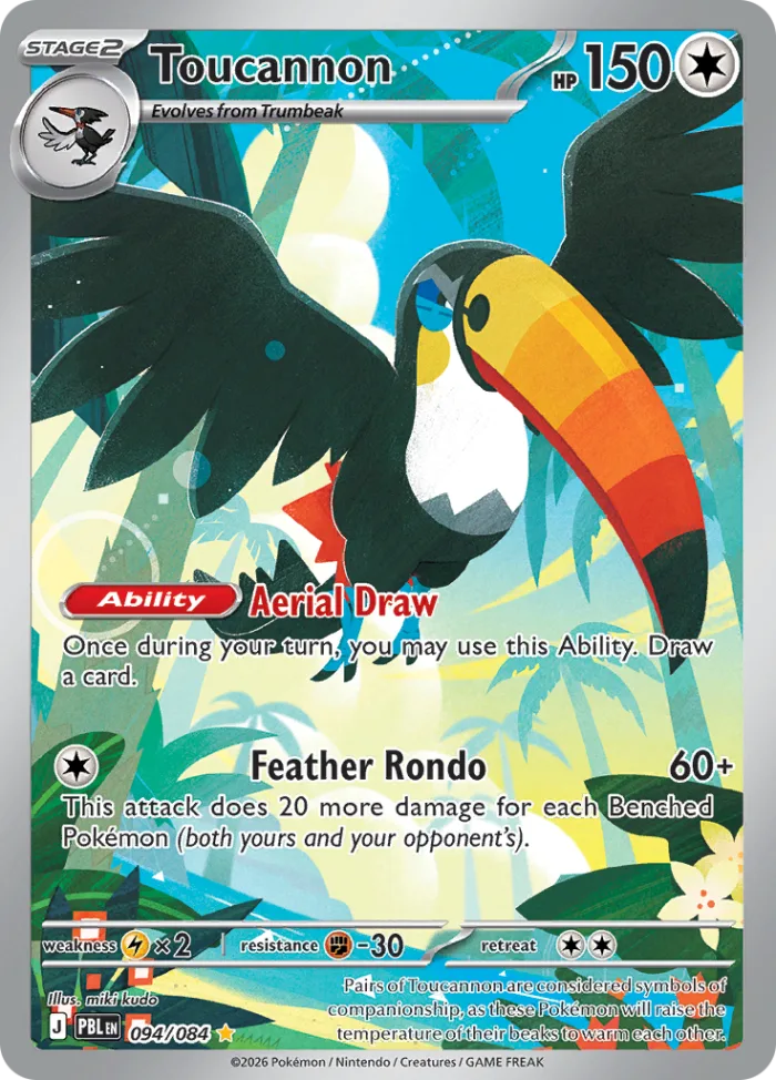 Toucannon #94 Pitch Black Pokemon card