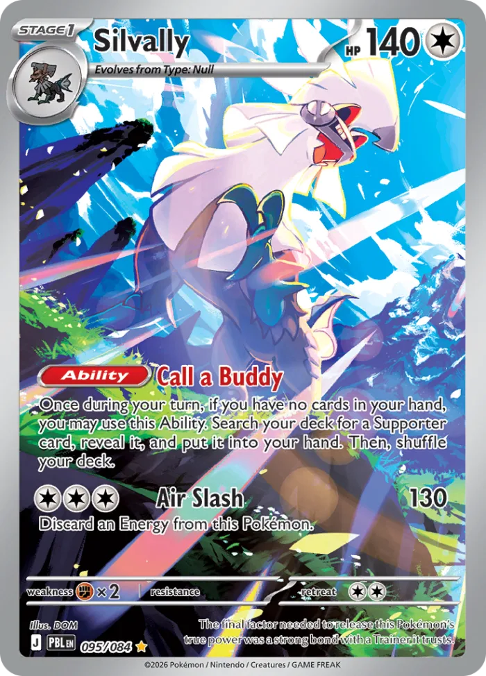 Silvally #95 Pitch Black Pokemon card
