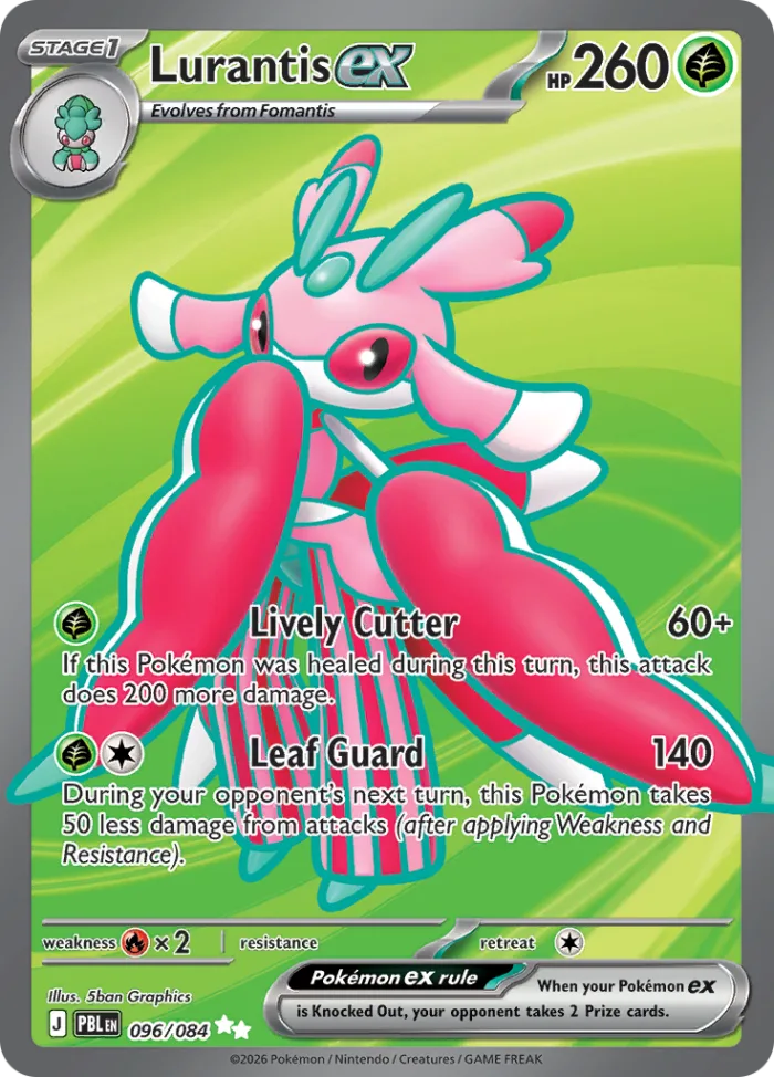 Lurantis ex #96 Pitch Black Pokemon card