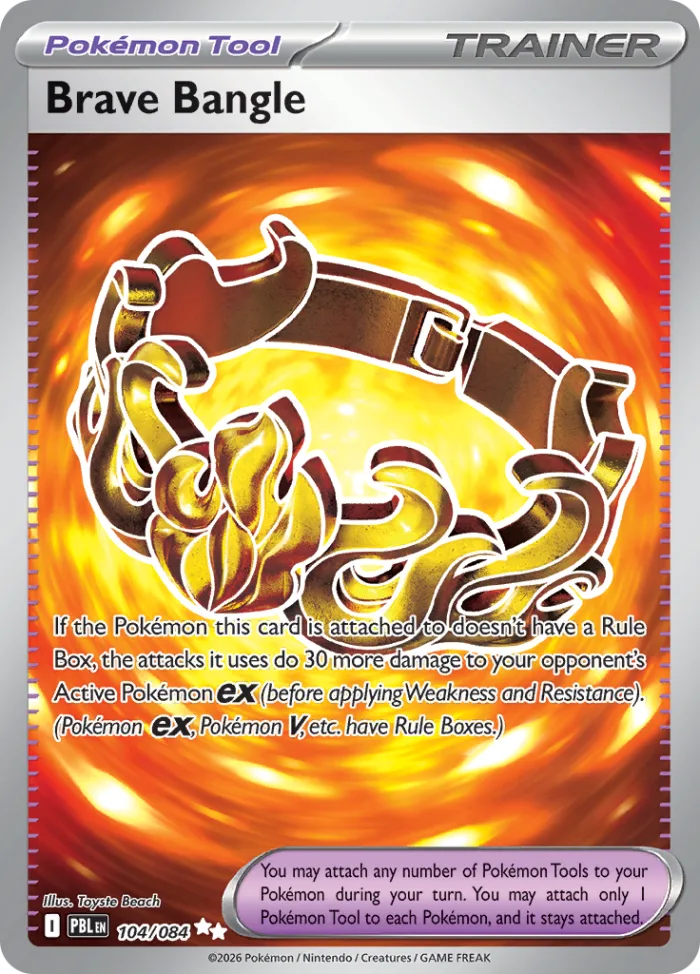 Brave Bangle #104 Pitch Black Pokemon card