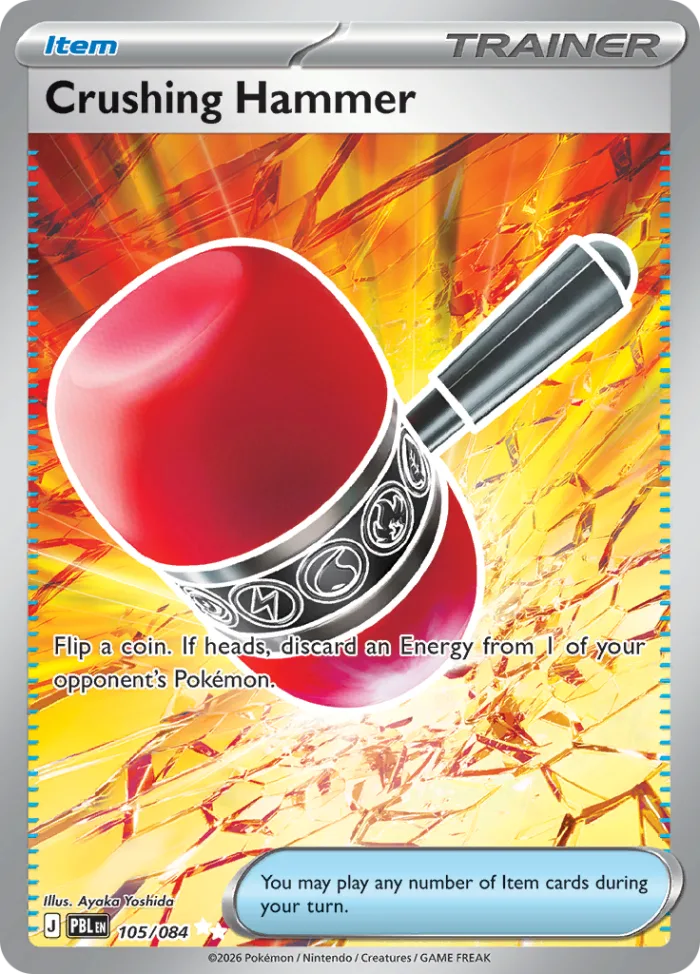 Crushing Hammer #105 Pitch Black Pokemon card