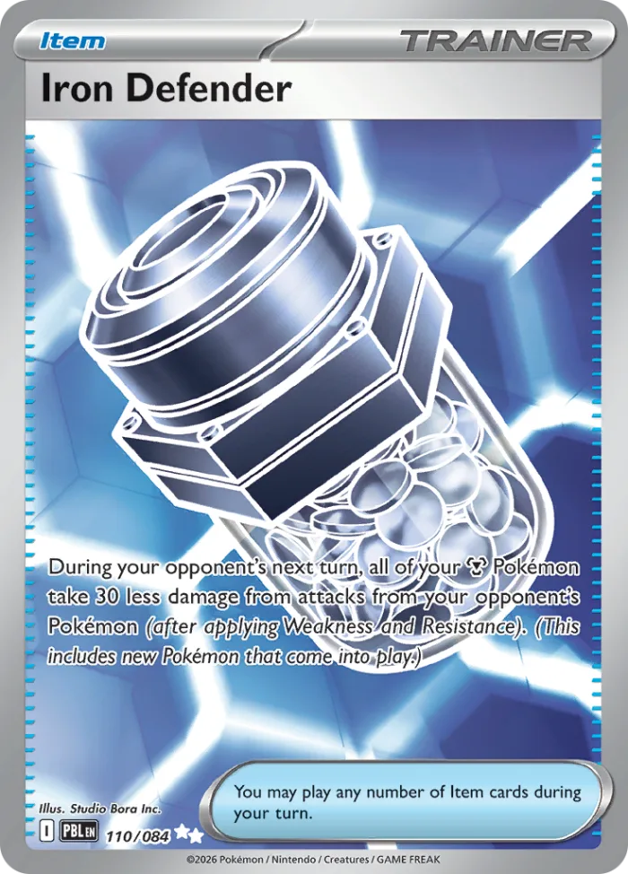 Iron Defender #110 Pitch Black Pokemon card