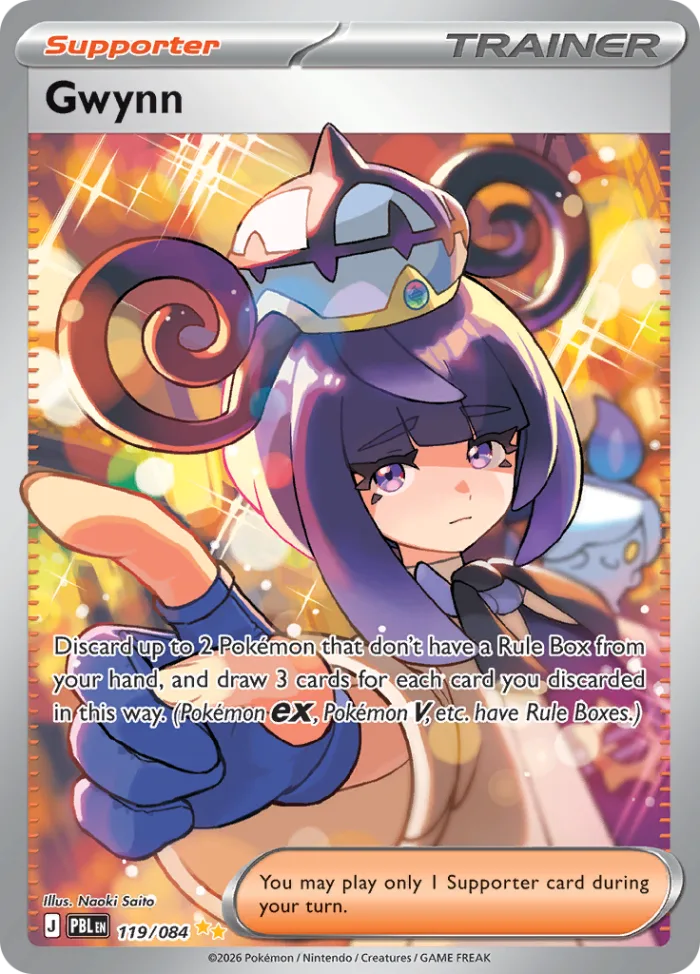 Gwynn #119 Pitch Black Pokemon card