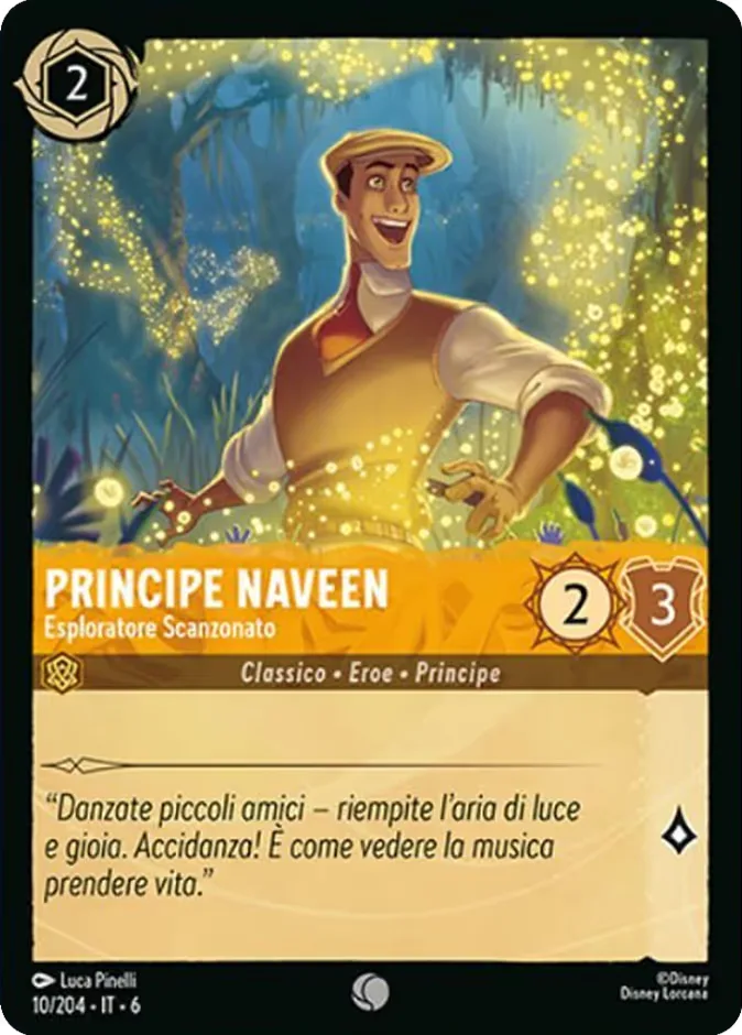 Principe Naveen #10 Azurite Sea Disney Lorcana card