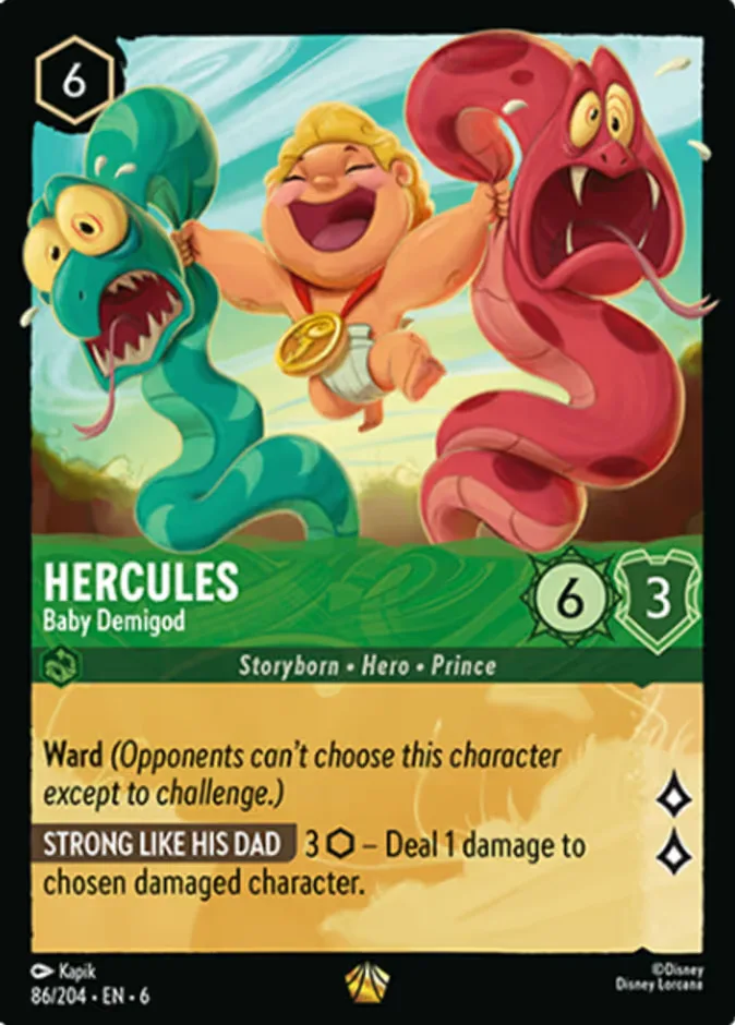 Hercules #86 Azurite Sea Disney Lorcana card