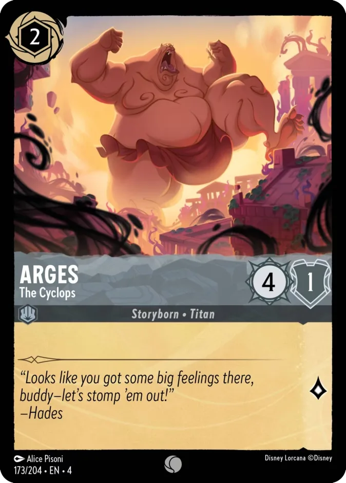 Arges #173 Ursula's Return Disney Lorcana card