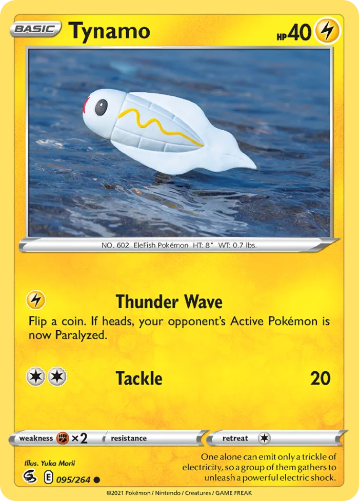Tynamo #95 Fusion Strike Pokemon card