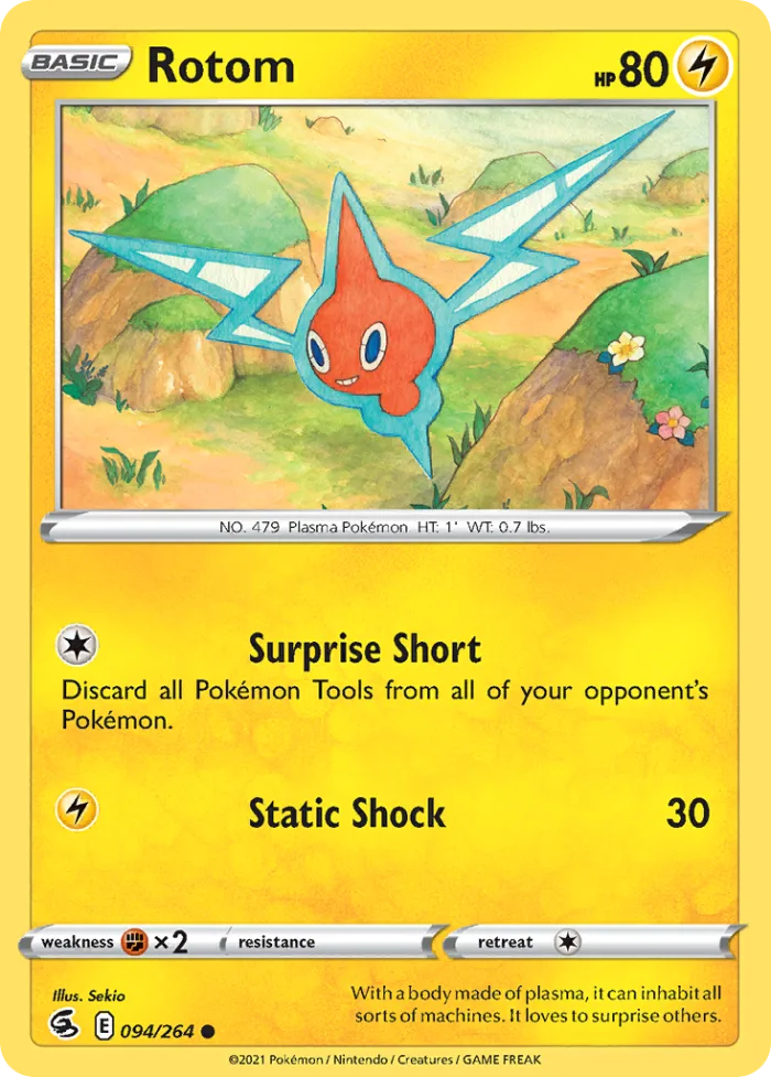 Rotom #94 Fusion Strike Pokemon card