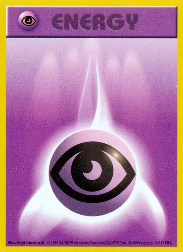 Psychic Energy #101 Common Base Set Pokemon card
