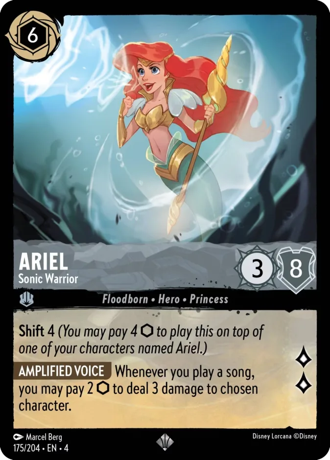 Ariel #175 Ursula's Return Disney Lorcana card