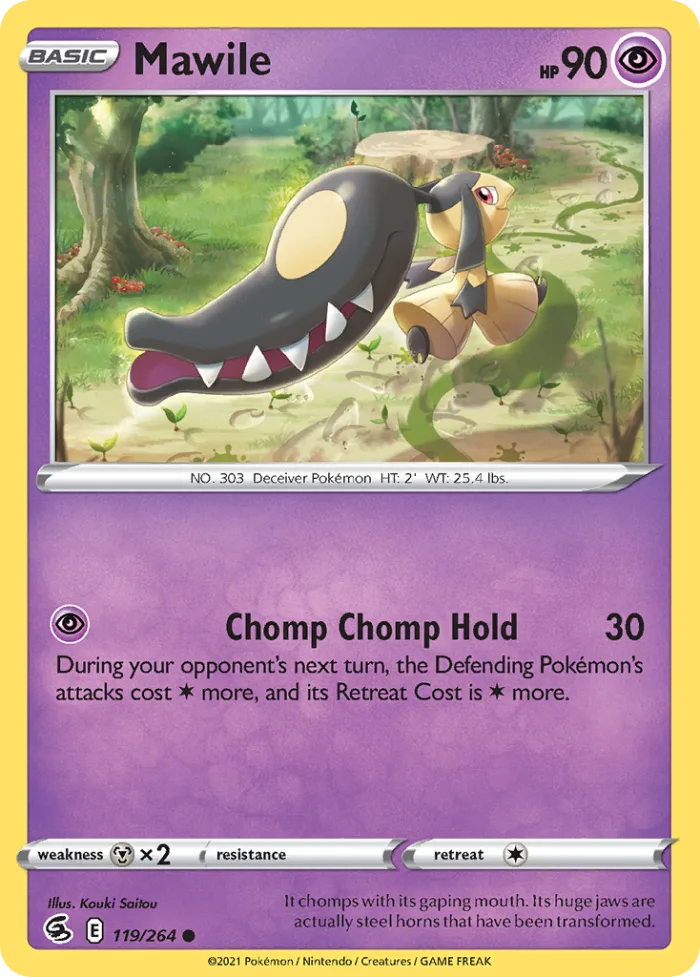 Mawile #119 Fusion Strike Pokemon card