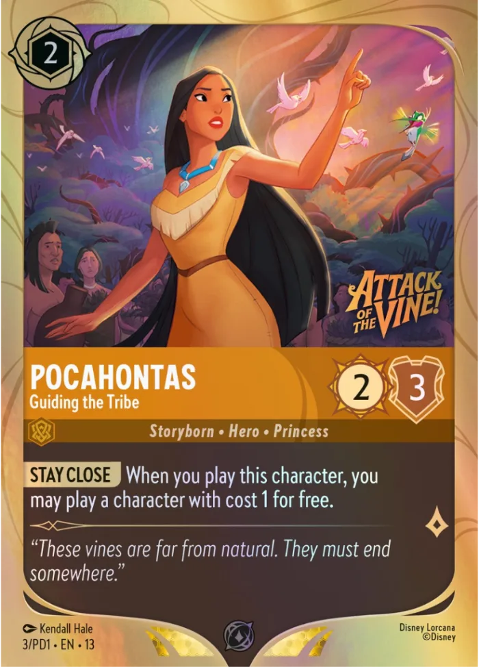 Pocahontas #3 PD Promo Set Disney Lorcana card