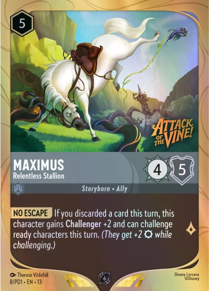 Maximus #8 PD Promo Set Disney Lorcana card
