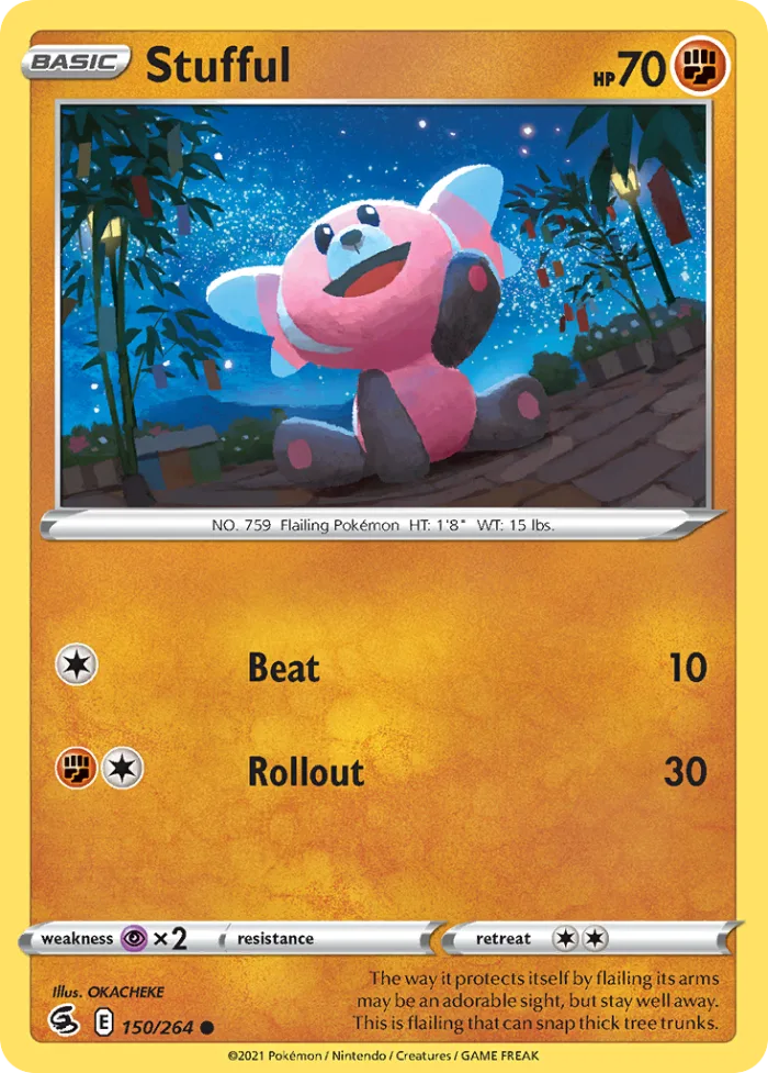 Stufful #150 Fusion Strike Pokemon card