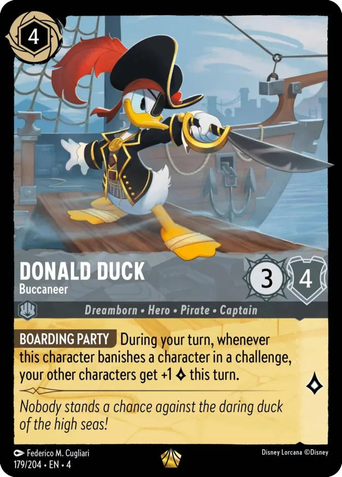 Donald Duck #179 Ursula's Return Disney Lorcana card