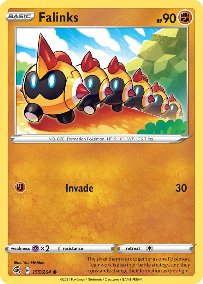 Falinks #155 Fusion Strike Pokemon card