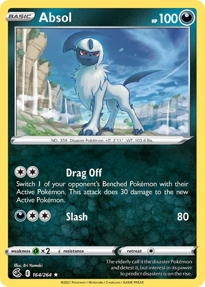 Absol #164 Fusion Strike Pokemon card