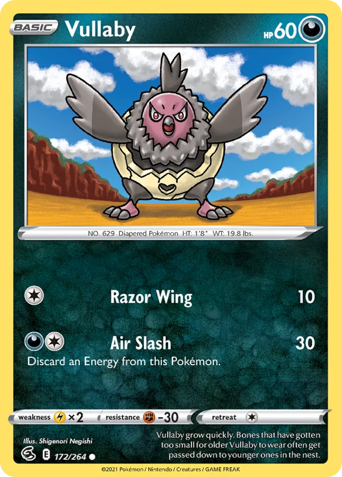 Vullaby #172 Fusion Strike Pokemon card