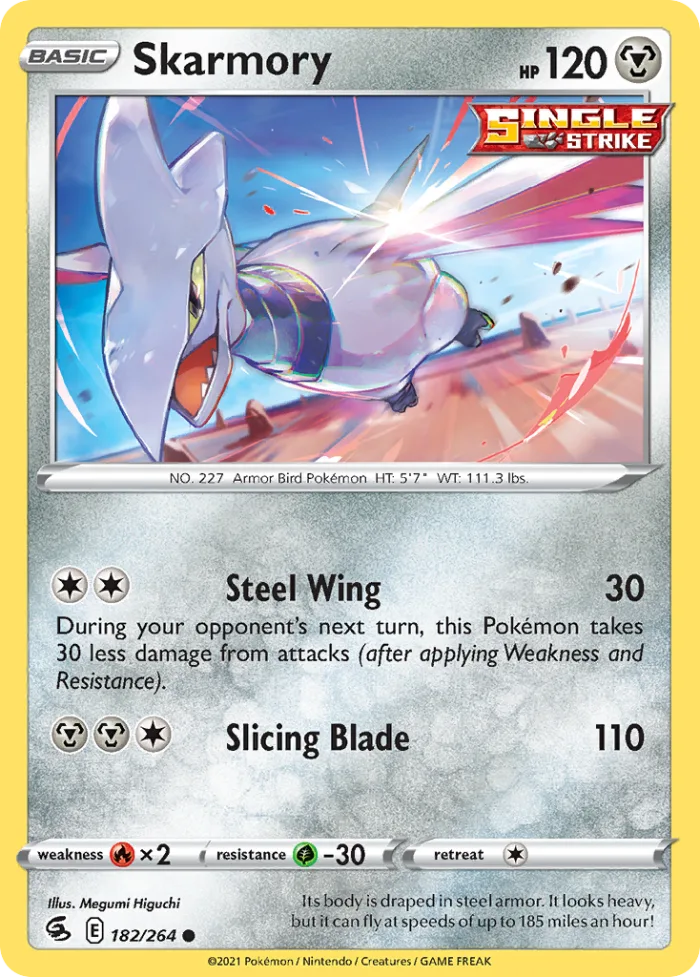 Skarmory #182 Fusion Strike Pokemon card
