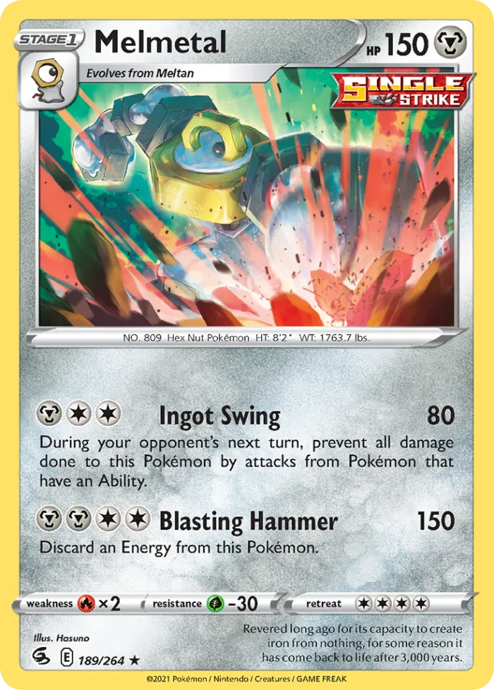 Melmetal #189 Fusion Strike Pokemon card