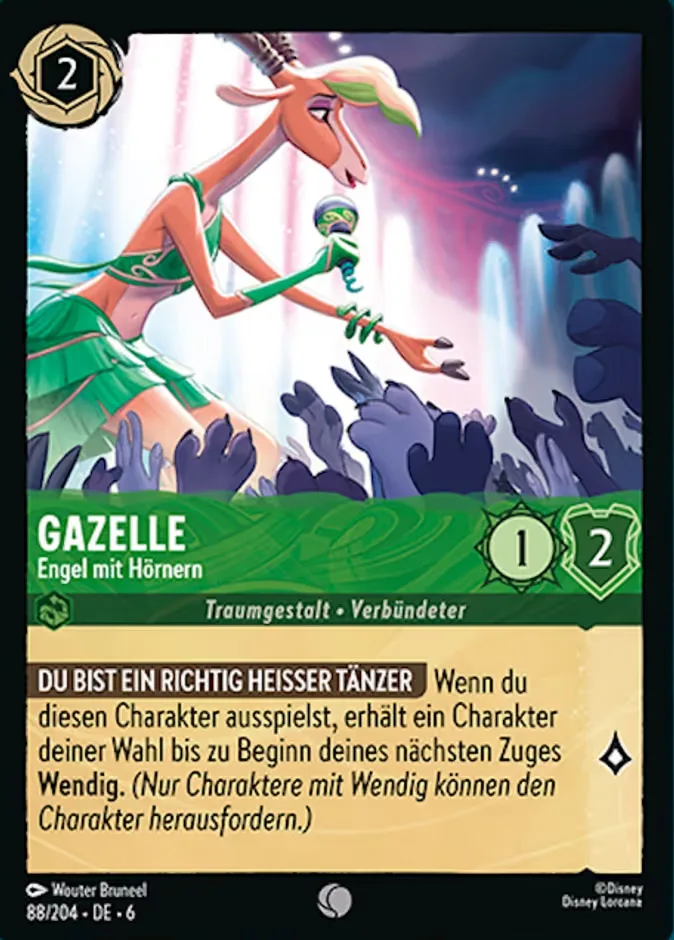 Gazelle #88 Azurite Sea Disney Lorcana card
