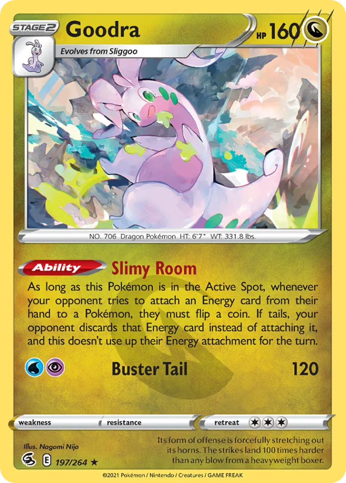Goodra #197 Fusion Strike Pokemon card