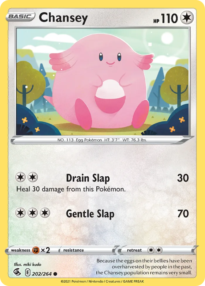 Chansey #202 Fusion Strike Pokemon card